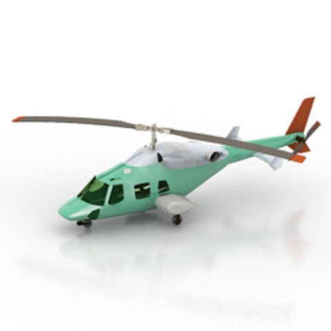 Free Helicopter BELL N1571 3D model for 3ds Max Library Download
